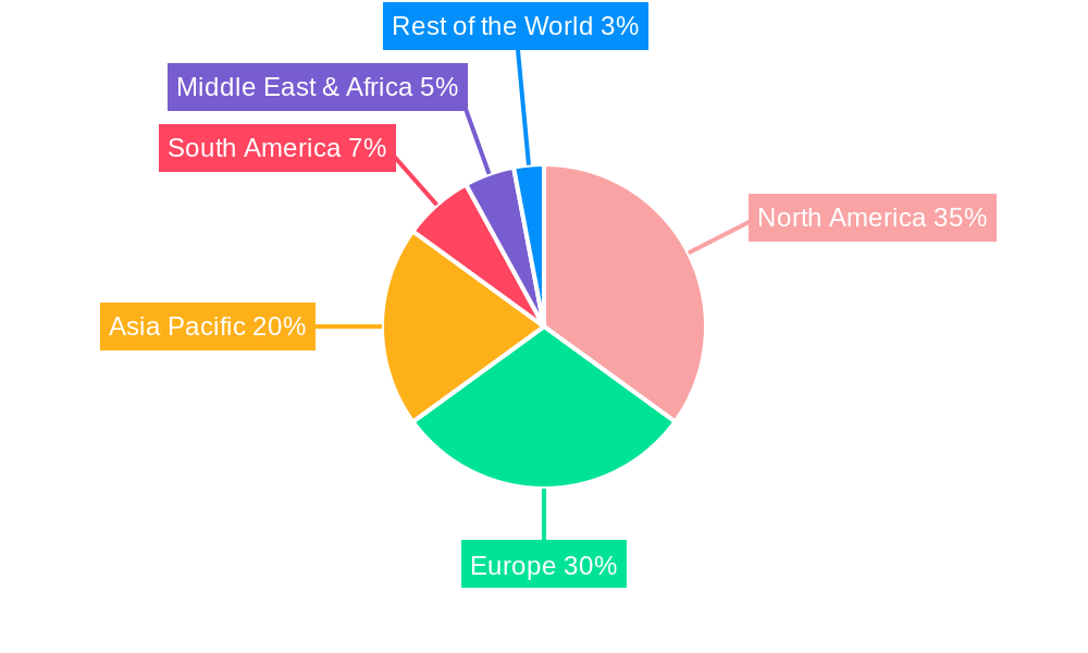 Supply Chain Outsourcing Services Market Share by Region - Global Geographic Distribution