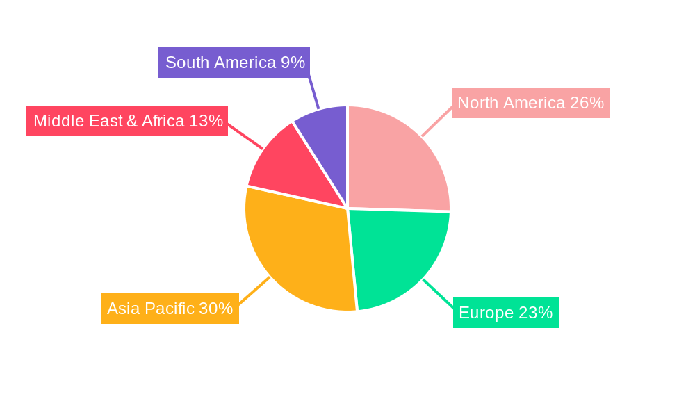 Tea Tree Oil Market Share by Region - Global Geographic Distribution