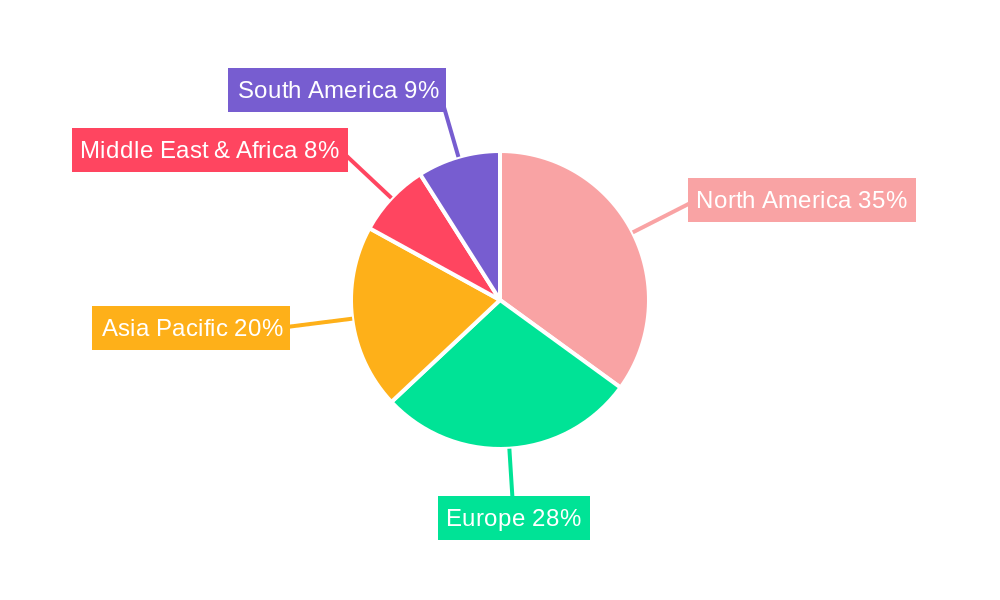 Therapy Management Software Market Share by Region - Global Geographic Distribution