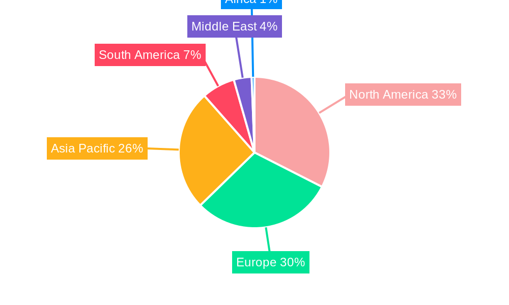 Tinned Fish Market Market Share by Region - Global Geographic Distribution