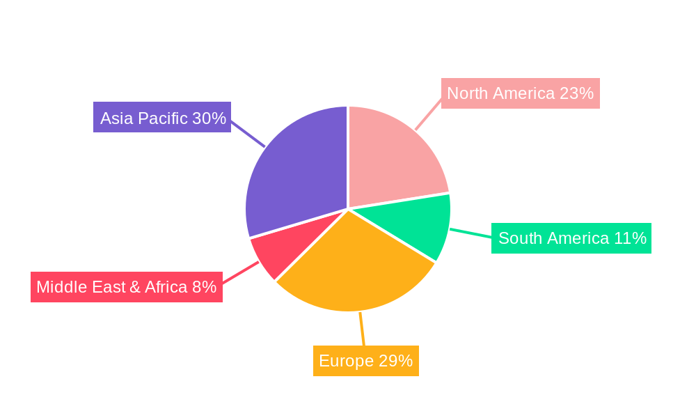 Transmission Shell Market Share by Region - Global Geographic Distribution