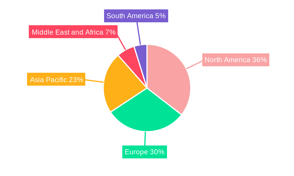 Vaccine Adjuvants Market Market Share by Region - Global Geographic Distribution