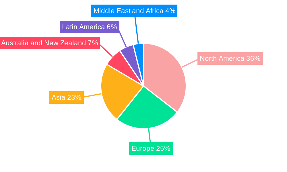 Video Streaming Market Market Share by Region - Global Geographic Distribution