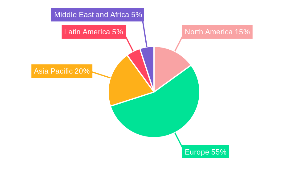 Wheeled Excavator Industry Market Share by Region - Global Geographic Distribution