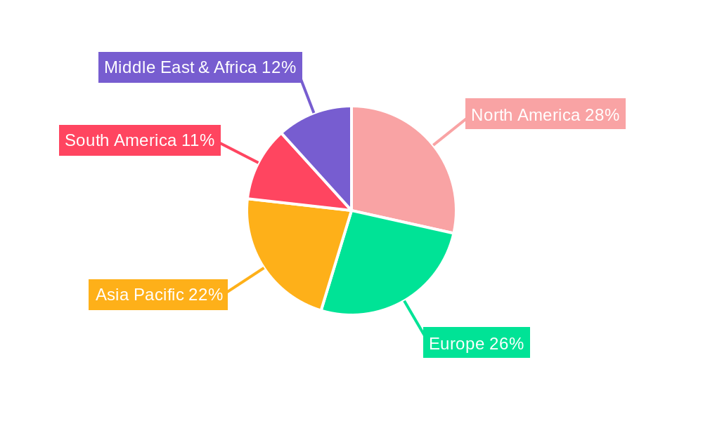 Booking Agency Software Market Share by Region - Global Geographic Distribution