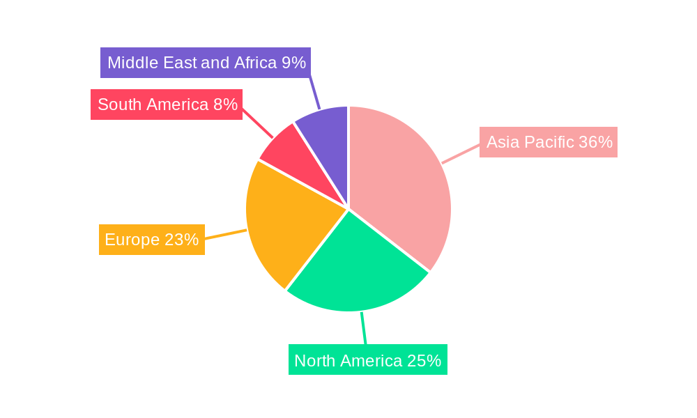 Facade Coatings Market Market Share by Region - Global Geographic Distribution