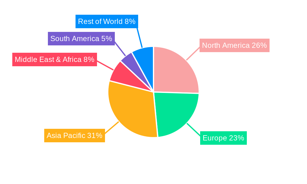 Lwir Lens Market Share by Region - Global Geographic Distribution