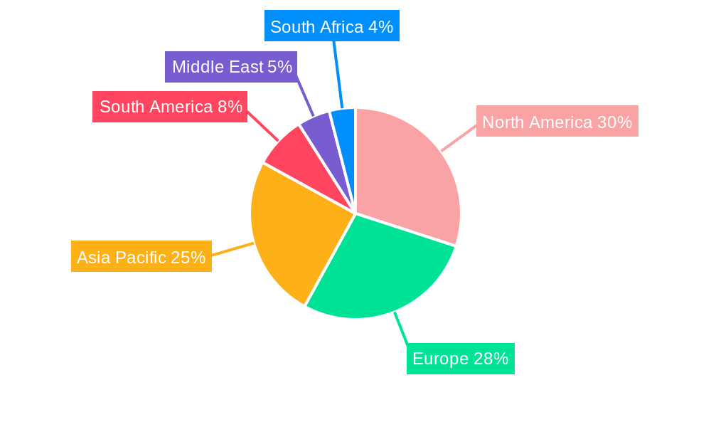 Mycotoxin Test Market Market Share by Region - Global Geographic Distribution