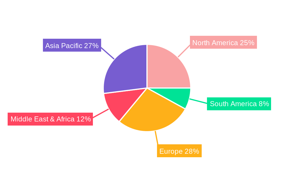 5G-Enhanced Surveillance Market Share by Region - Global Geographic Distribution