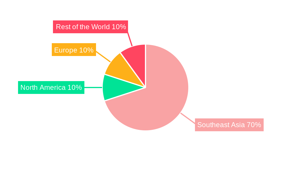 ASEAN Warehousing and Distribution Industry Market Share by Region - Global Geographic Distribution