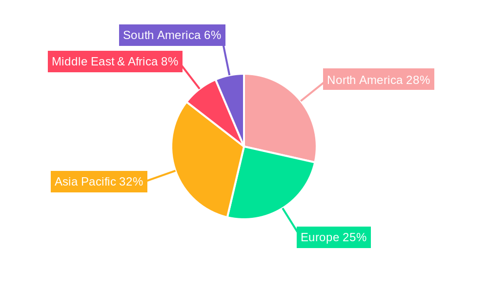 Airport Quick Service Restaurants Market Market Share by Region - Global Geographic Distribution