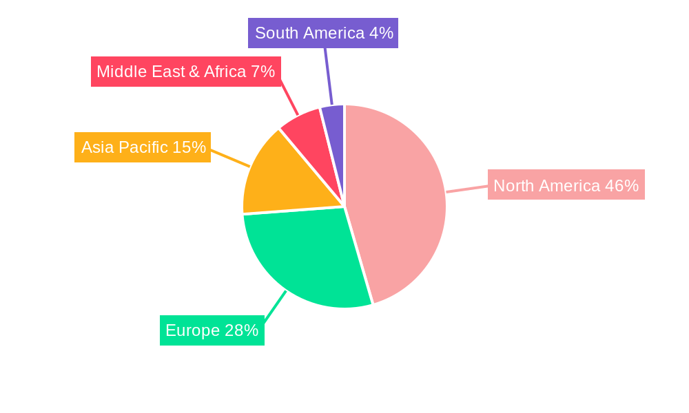 Anesthesia Devices Market in the United States Market Share by Region - Global Geographic Distribution