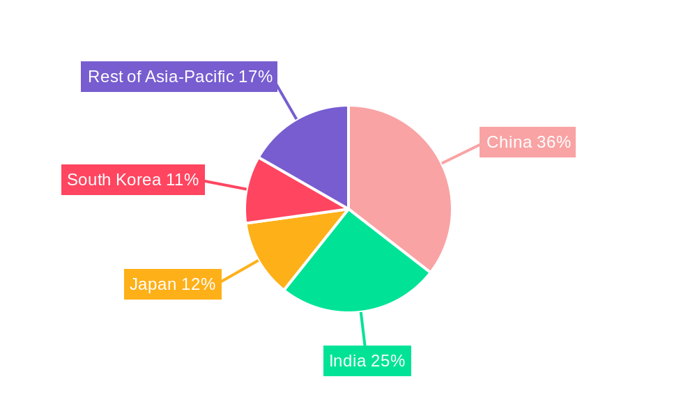 Asia-Pacific Industrial Flooring Market Market Share by Region - Global Geographic Distribution