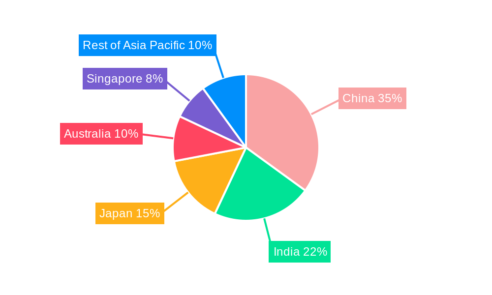 Asia-Pacific Stevedoring and Marine Cargo Handling Market Market Share by Region - Global Geographic Distribution