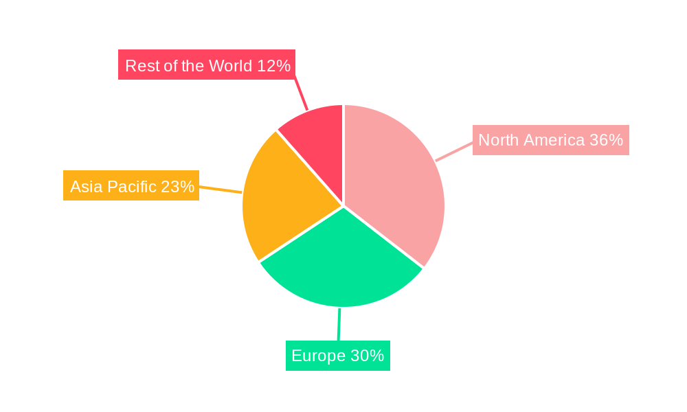 Biocompatible 3D Printing Materials Market Market Share by Region - Global Geographic Distribution