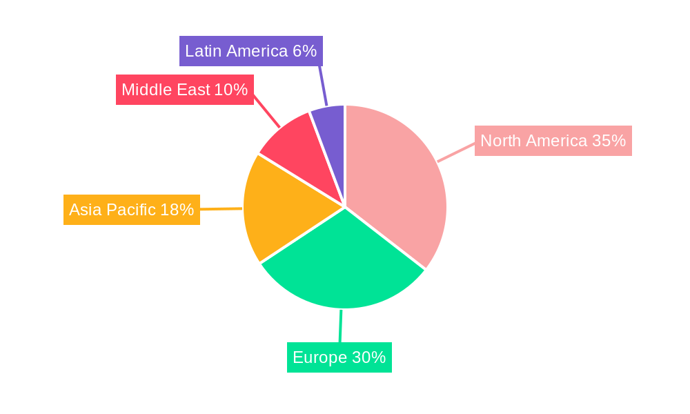Business Jet Ground Handling Services Market Market Share by Region - Global Geographic Distribution