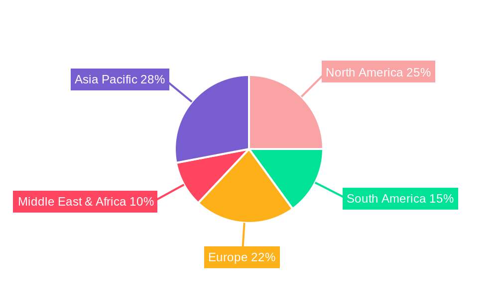 Cladding Materials Market Share by Region - Global Geographic Distribution
