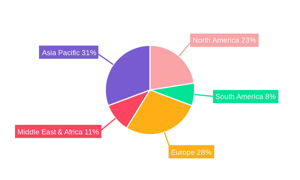 Cosmetic Grade 2-Methylresorcinol Market Share by Region - Global Geographic Distribution