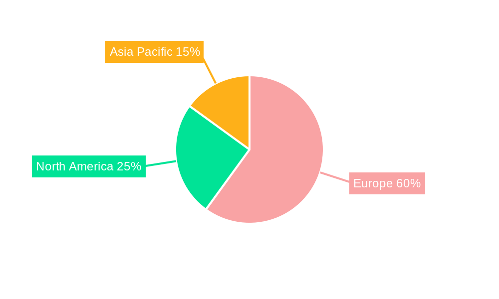 Europe Direct Methanol Fuel Cell Market Market Share by Region - Global Geographic Distribution