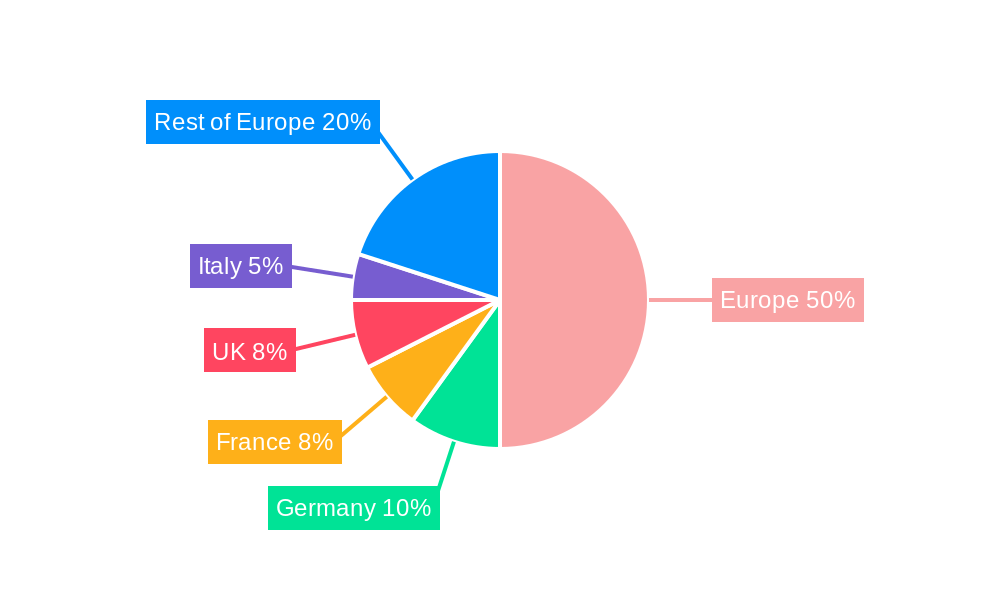 Europe Food Cold Chain Logistics Market Market Share by Region - Global Geographic Distribution