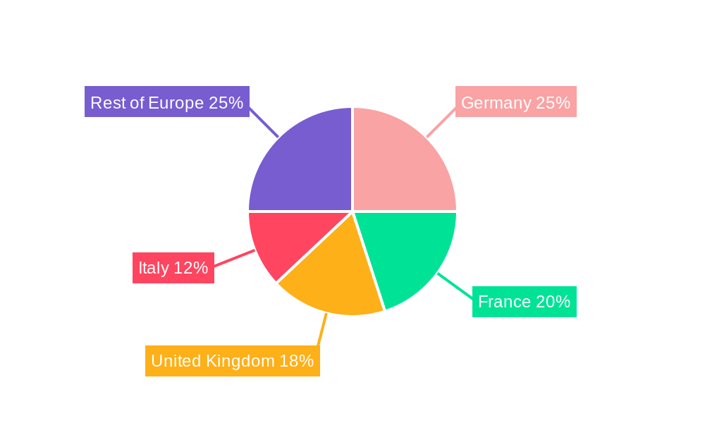 Europe Medium And Large Caliber Ammunition Market Market Share by Region - Global Geographic Distribution