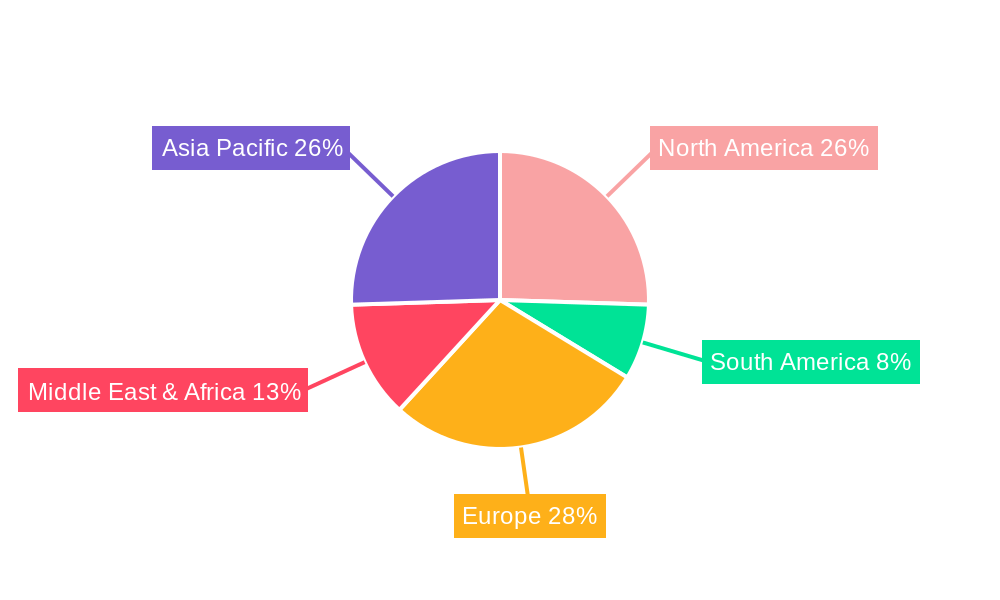 Flame Retardant Textile Market Share by Region - Global Geographic Distribution