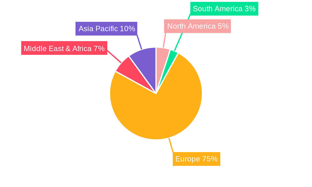 French Ceramic Tiles Market Market Share by Region - Global Geographic Distribution