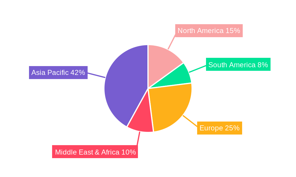 Fresh Wet Noodles Market Share by Region - Global Geographic Distribution