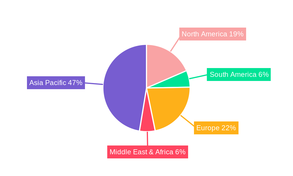Gear Steel Market Share by Region - Global Geographic Distribution