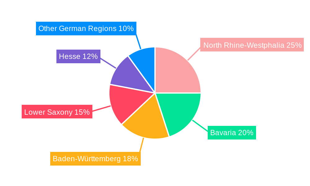 Germany Automotive Parts Zinc Die Casting Market Market Share by Region - Global Geographic Distribution