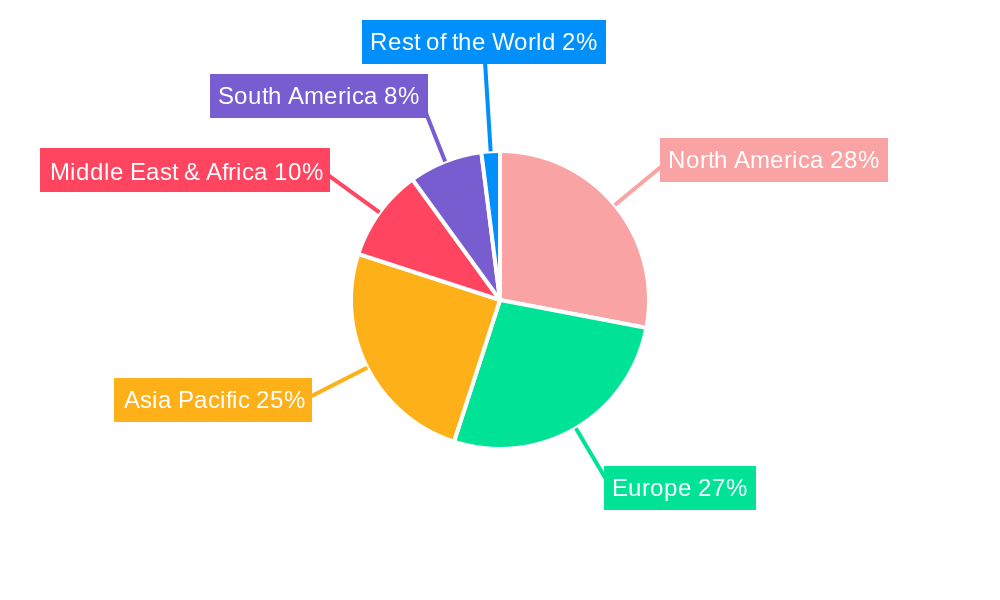 Hotel Booking Engine System Market Share by Region - Global Geographic Distribution