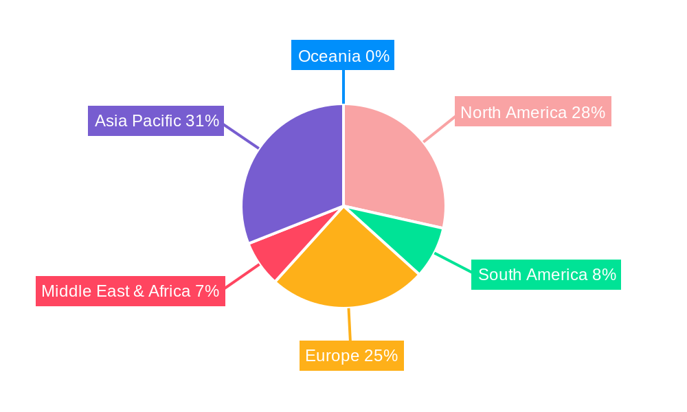 Industrial Access Switches Market Share by Region - Global Geographic Distribution