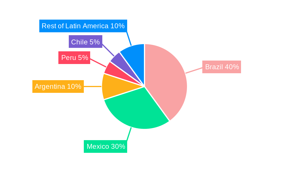 Latin America Rigid Bulk Packaging Market Market Share by Region - Global Geographic Distribution