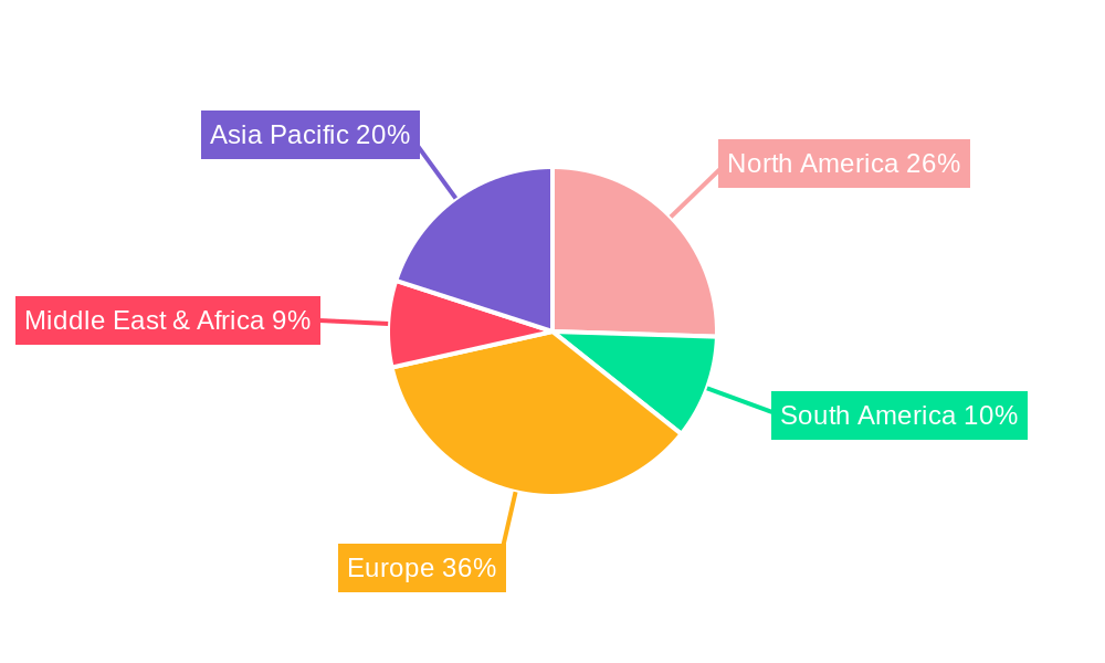 Magnetic Resonance Imaging Market in Italy Market Share by Region - Global Geographic Distribution