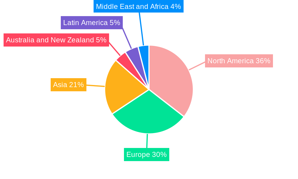 Market Research Language Services Market Market Share by Region - Global Geographic Distribution