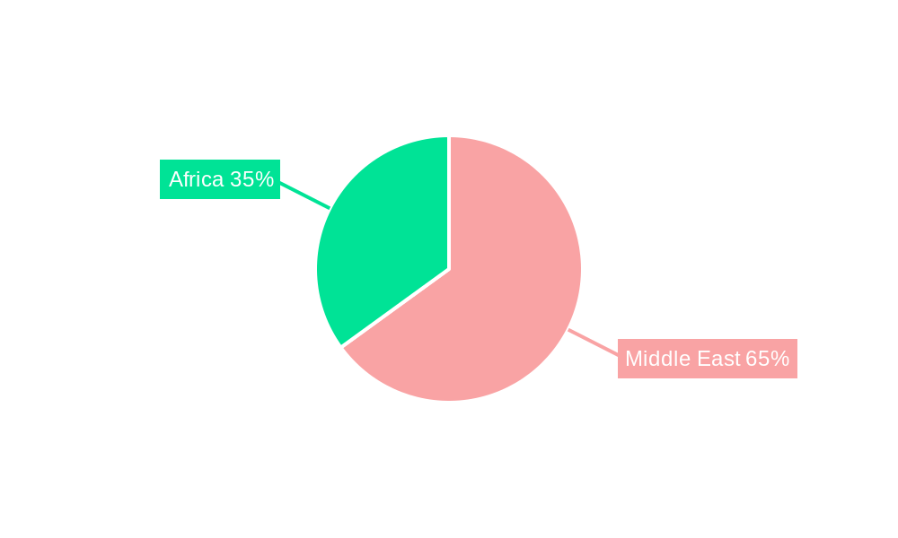 Middle-East And Africa Wood Coatings Market Market Share by Region - Global Geographic Distribution