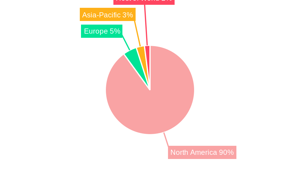 North America Pharmaceutical Warehousing Market Market Share by Region - Global Geographic Distribution