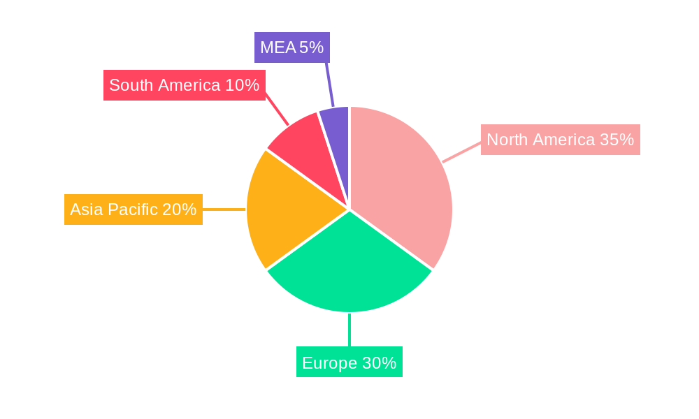 Offshore Decommissioning Services Market Market Share by Region - Global Geographic Distribution