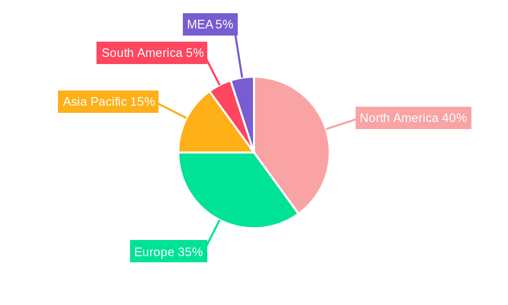 Pharmaceutical Contract Packaging Market Market Share by Region - Global Geographic Distribution