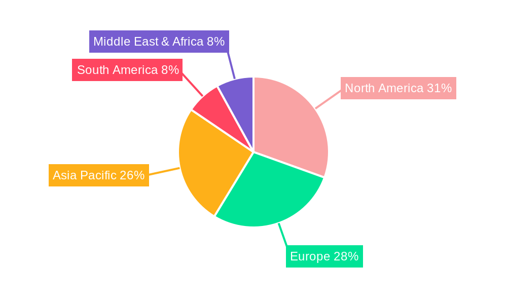 Polymer Materials for 3D Printing Market Share by Region - Global Geographic Distribution