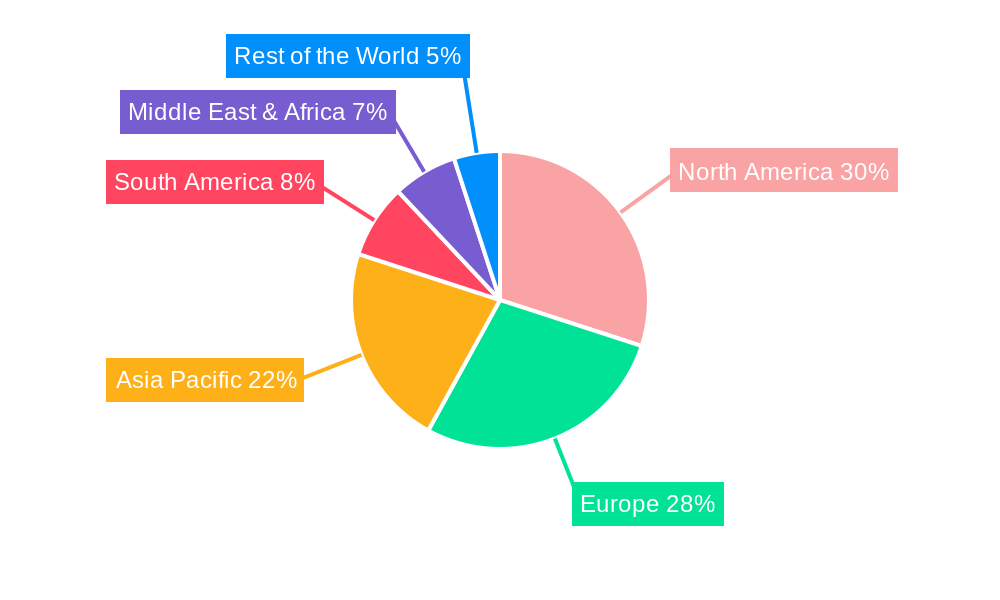 Proofreading Software Market Share by Region - Global Geographic Distribution