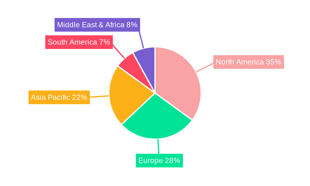 Puncture Surgery Navigation And Positioning System Market Share by Region - Global Geographic Distribution