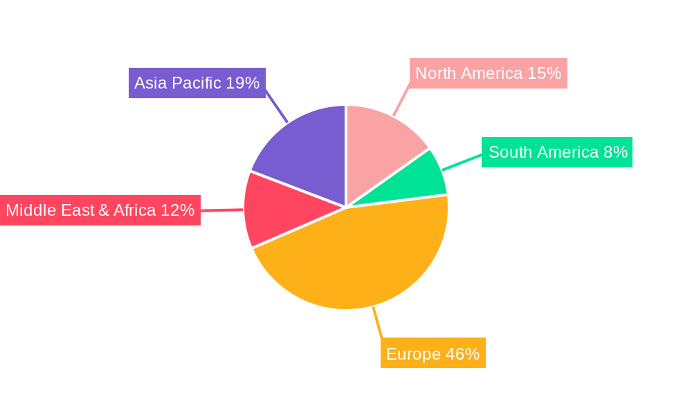 UK Travel Insurance Market Market Share by Region - Global Geographic Distribution