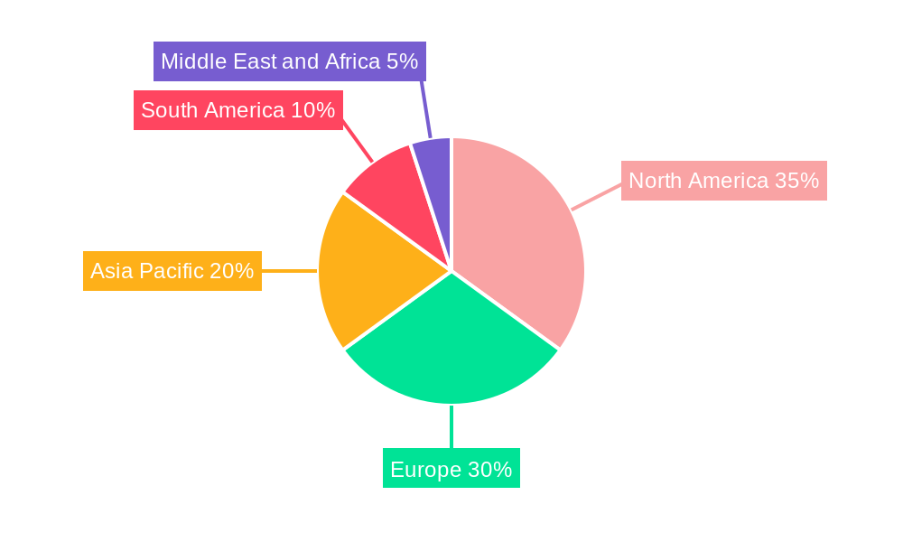 Adventure Sports And Activities Market Market Share by Region - Global Geographic Distribution