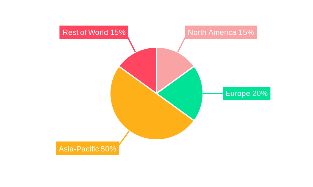 Asia-Pacific Geopolymer Market Market Share by Region - Global Geographic Distribution