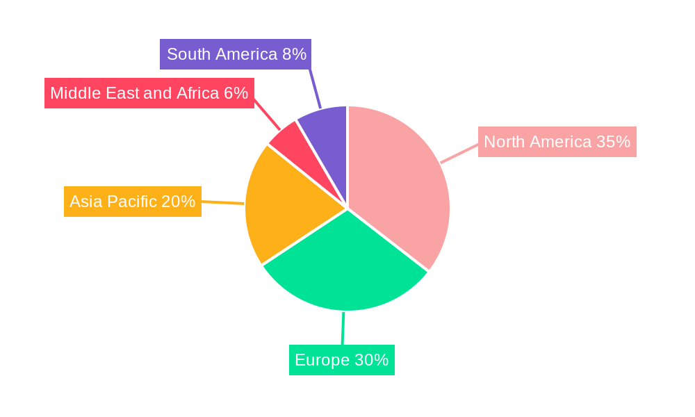 Cell and Gene Therapy Manufacturing Services Market Market Share by Region - Global Geographic Distribution