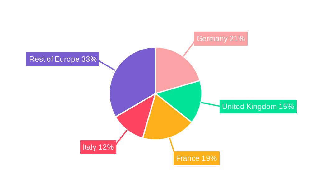 Europe Hydrogen Peroxide Market Market Share by Region - Global Geographic Distribution