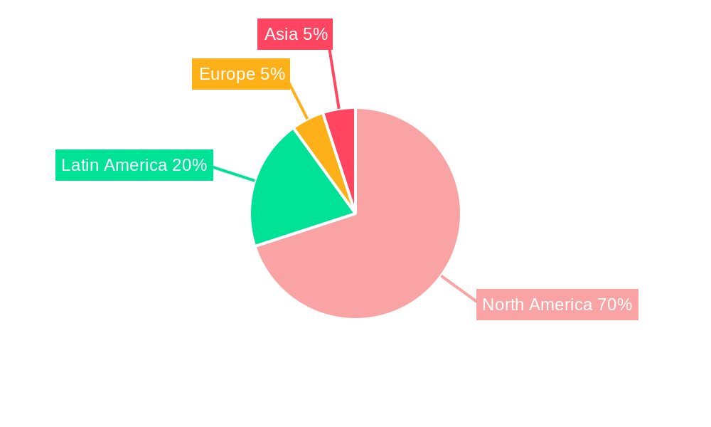 Mexico Beauty and Personal Care Market Market Share by Region - Global Geographic Distribution