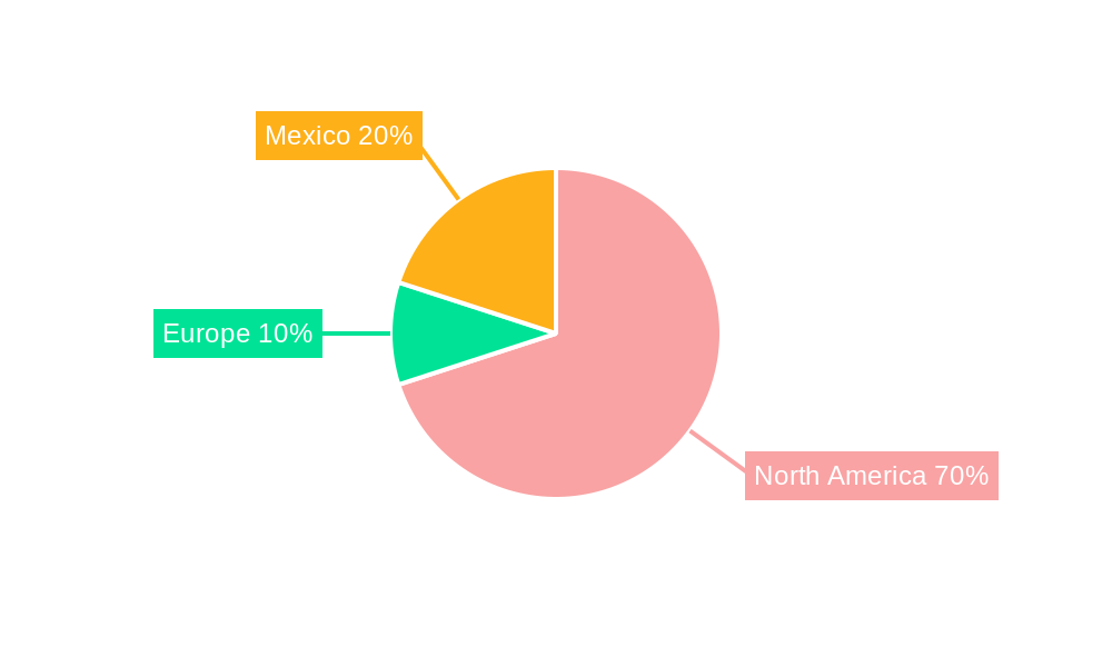 Mexico Protective Coatings Market Market Share by Region - Global Geographic Distribution
