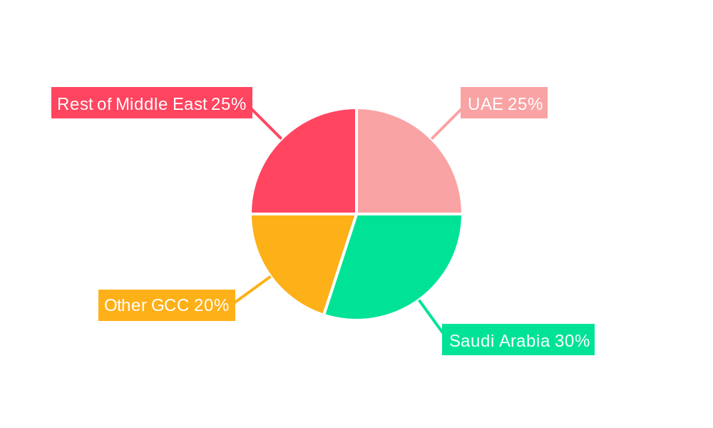 Middle East Digital Transformation Market Market Share by Region - Global Geographic Distribution